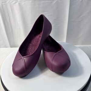 Crock Olivia II Fleece Lined Ballet Flat Sz 8